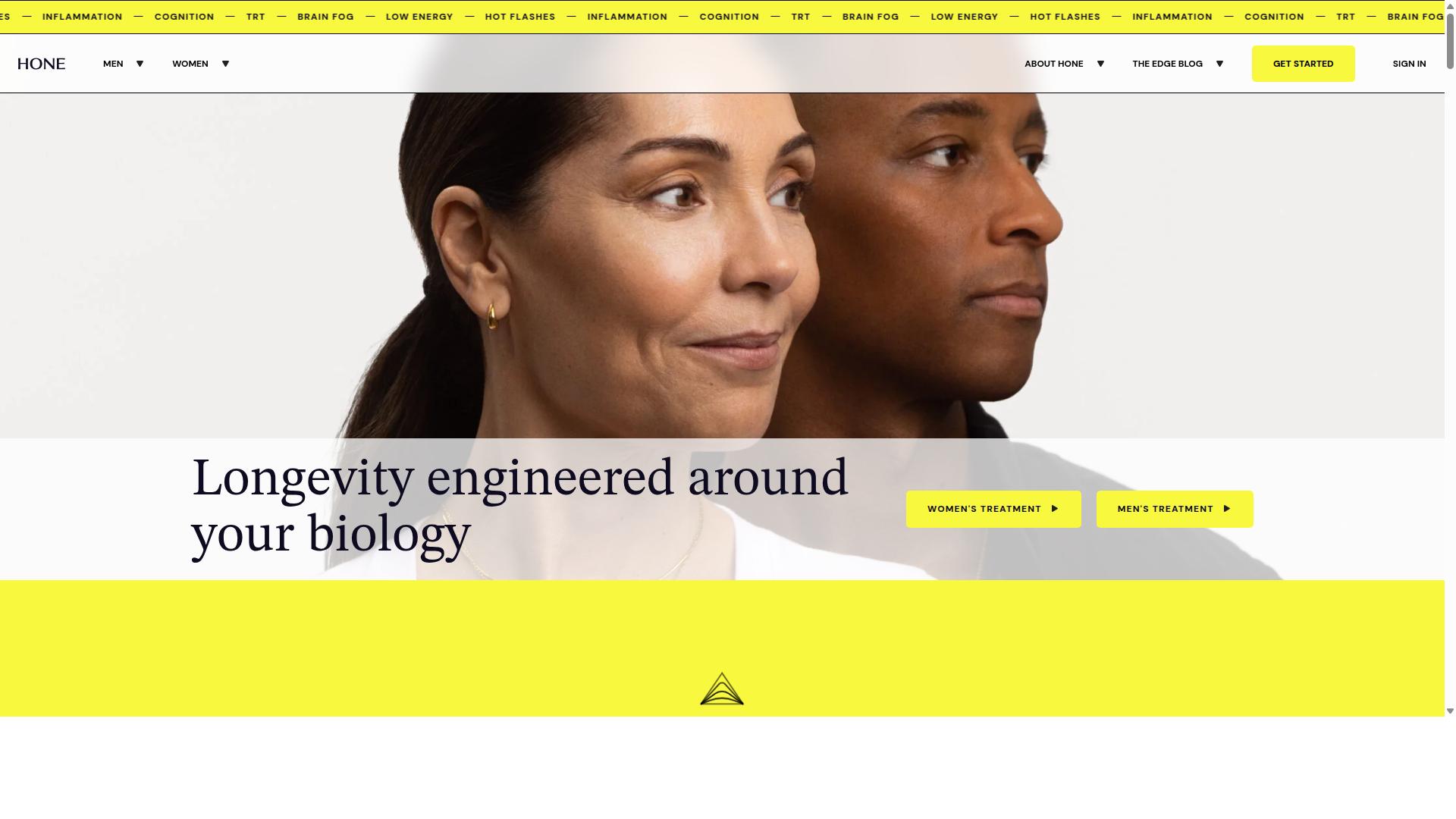 Hone Health website
